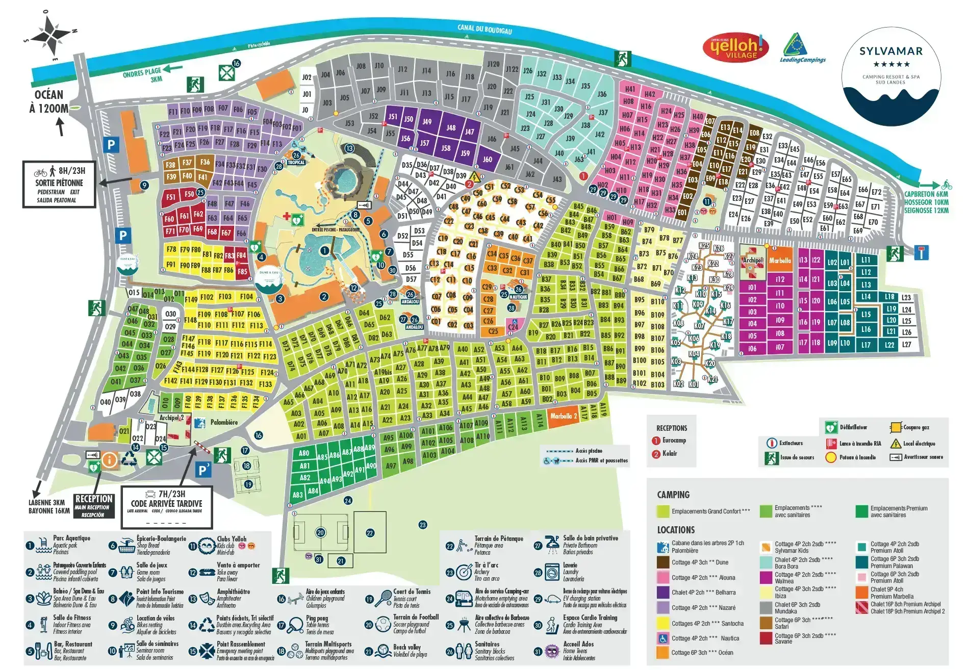 Camping Sylvamar - Yelloh! in Labenne, France (2026) | Book your  campground, vacation resort or RV park on JetCamp.com