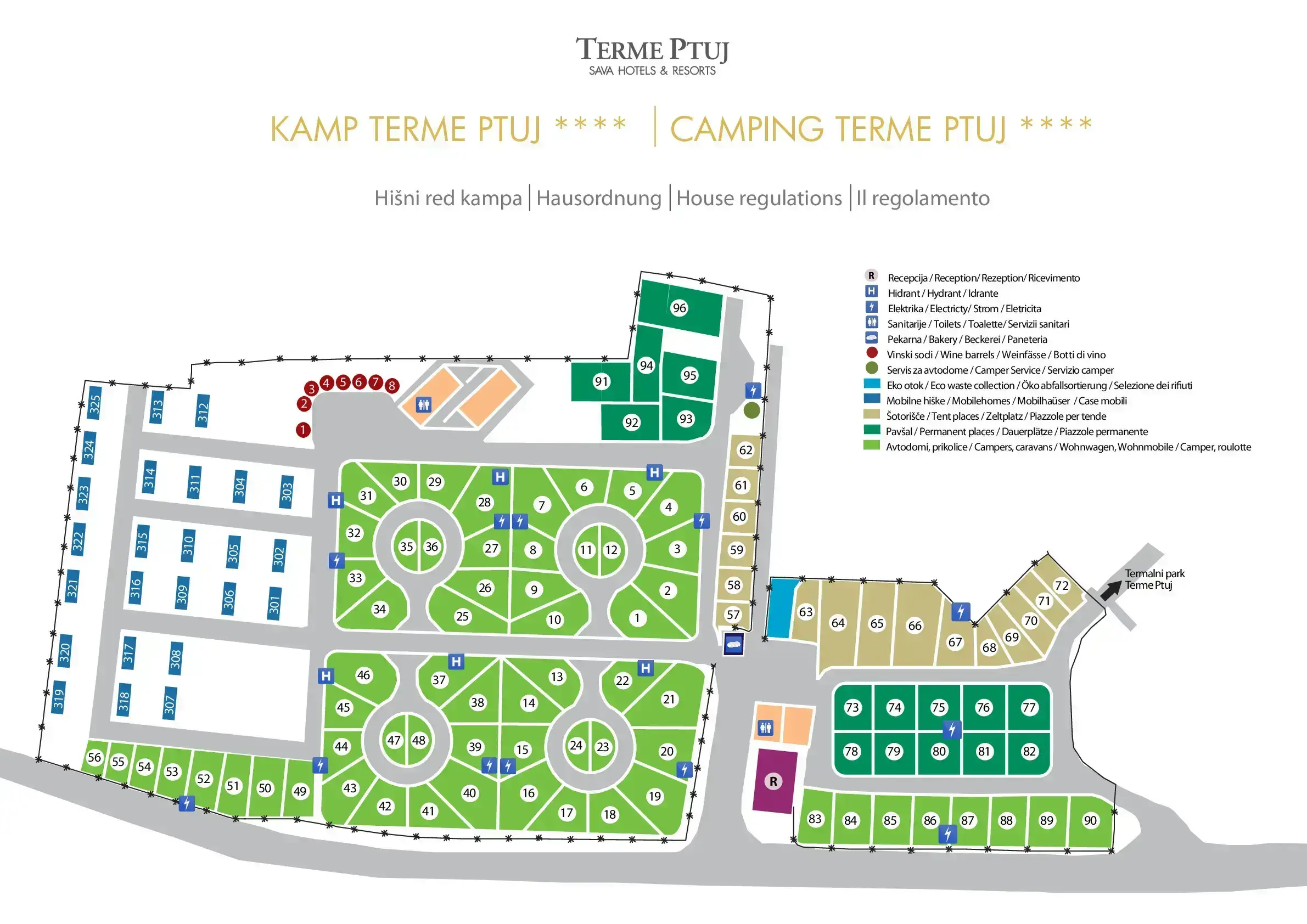 Camping Terme Ptuj - Sava in Pettau, Slowenien (2026) | JetCamp.com