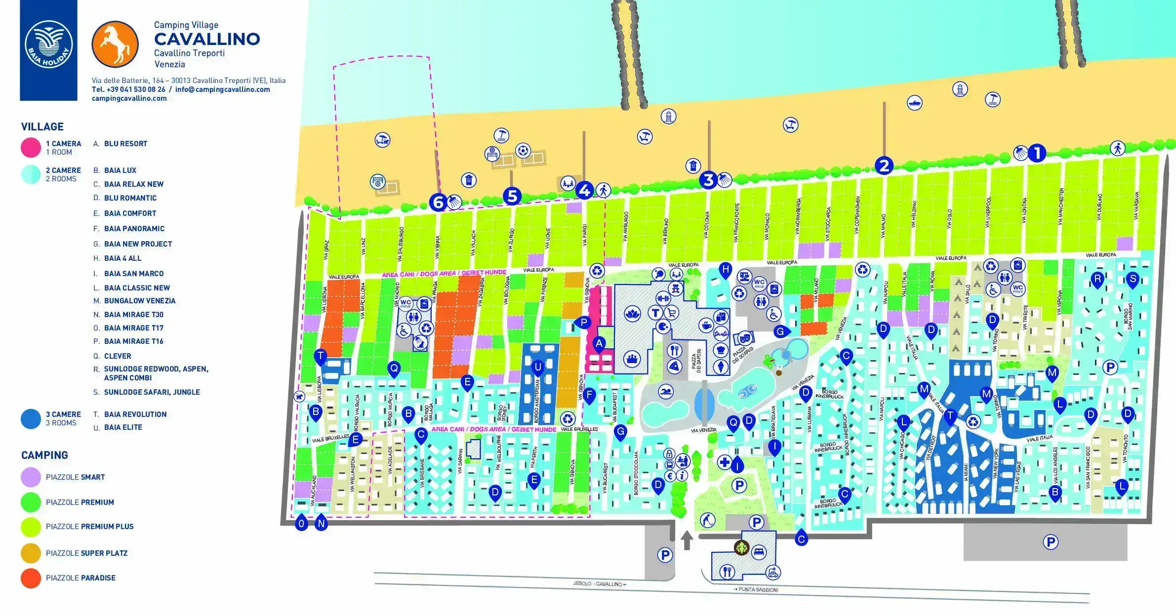 Camping Village Cavallino in Cavallino-Treporti, Italy (2026) | JetCamp.com