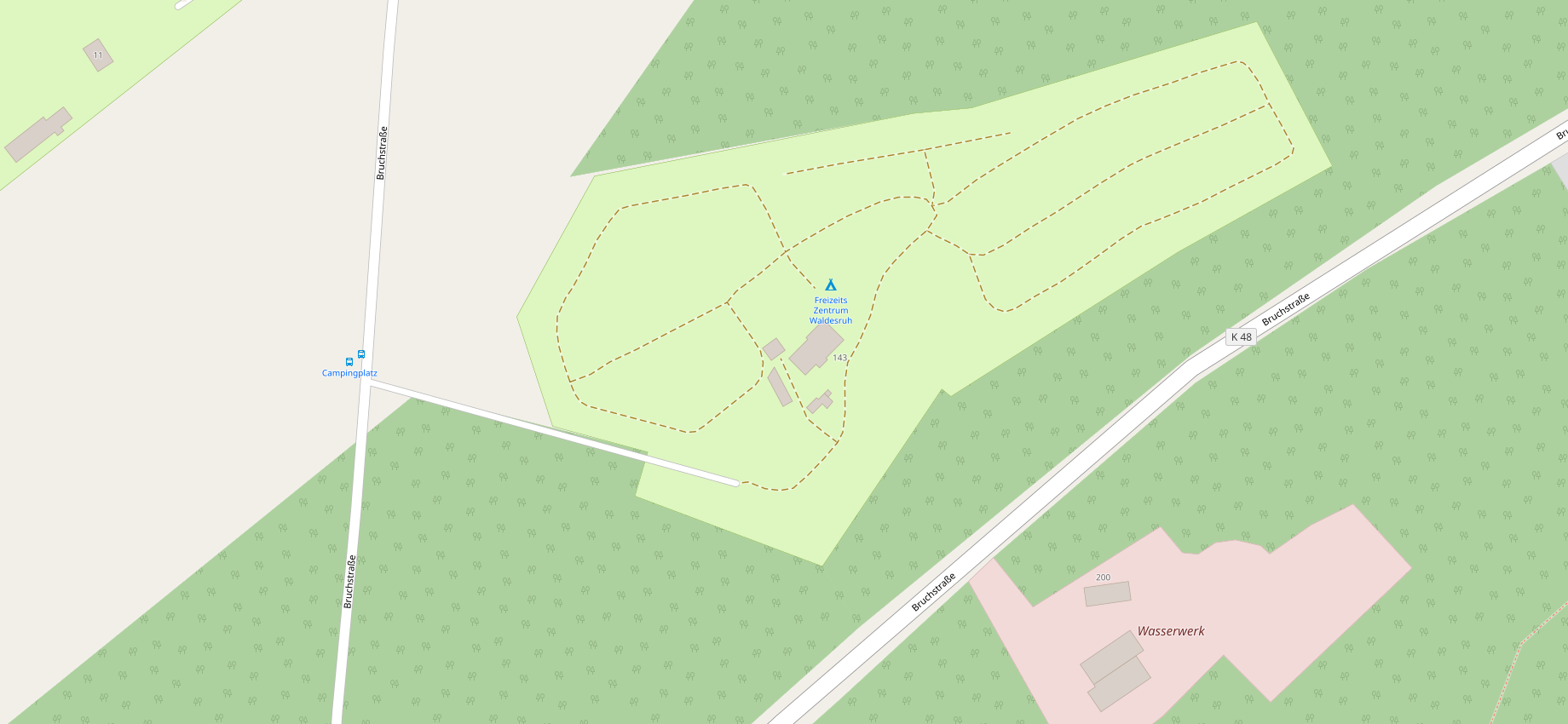 Camping Waldesruh Permanently - Camping Waldesruh Permanently Closed Map 177396 romantic strasse germany map