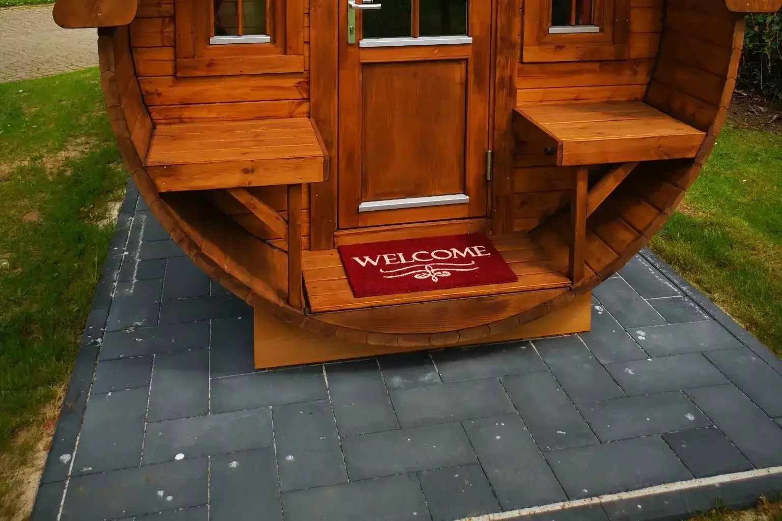 Wine barrel - camping barrel Campingplatz Räbke