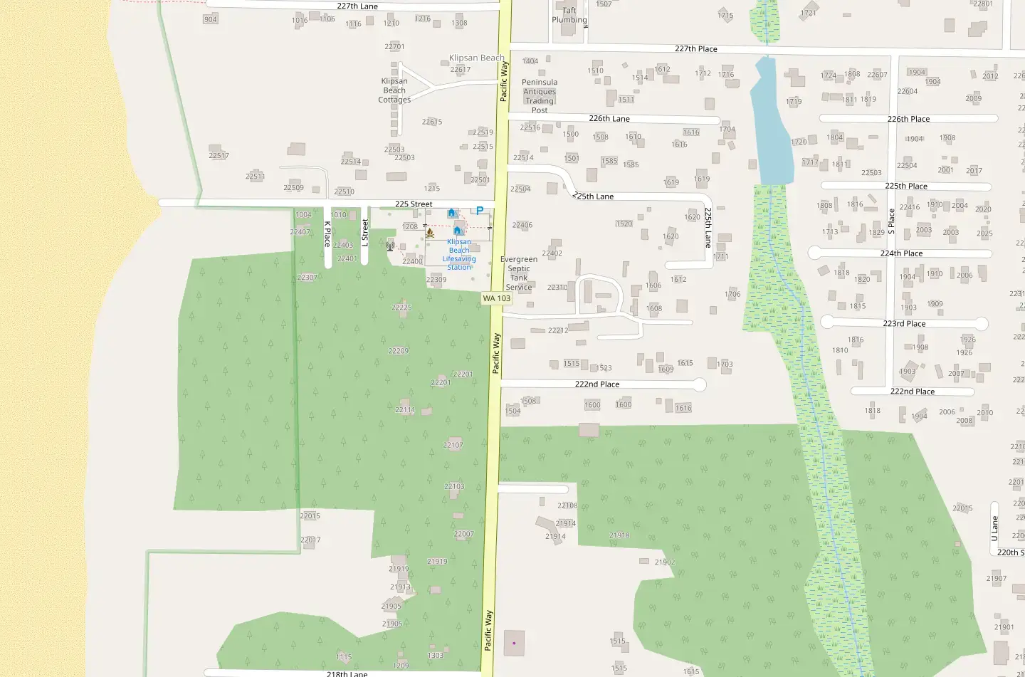 Evergreen Rv Map Evergreen Court & RV Park in Ocean Park, United States of America (2026 ...