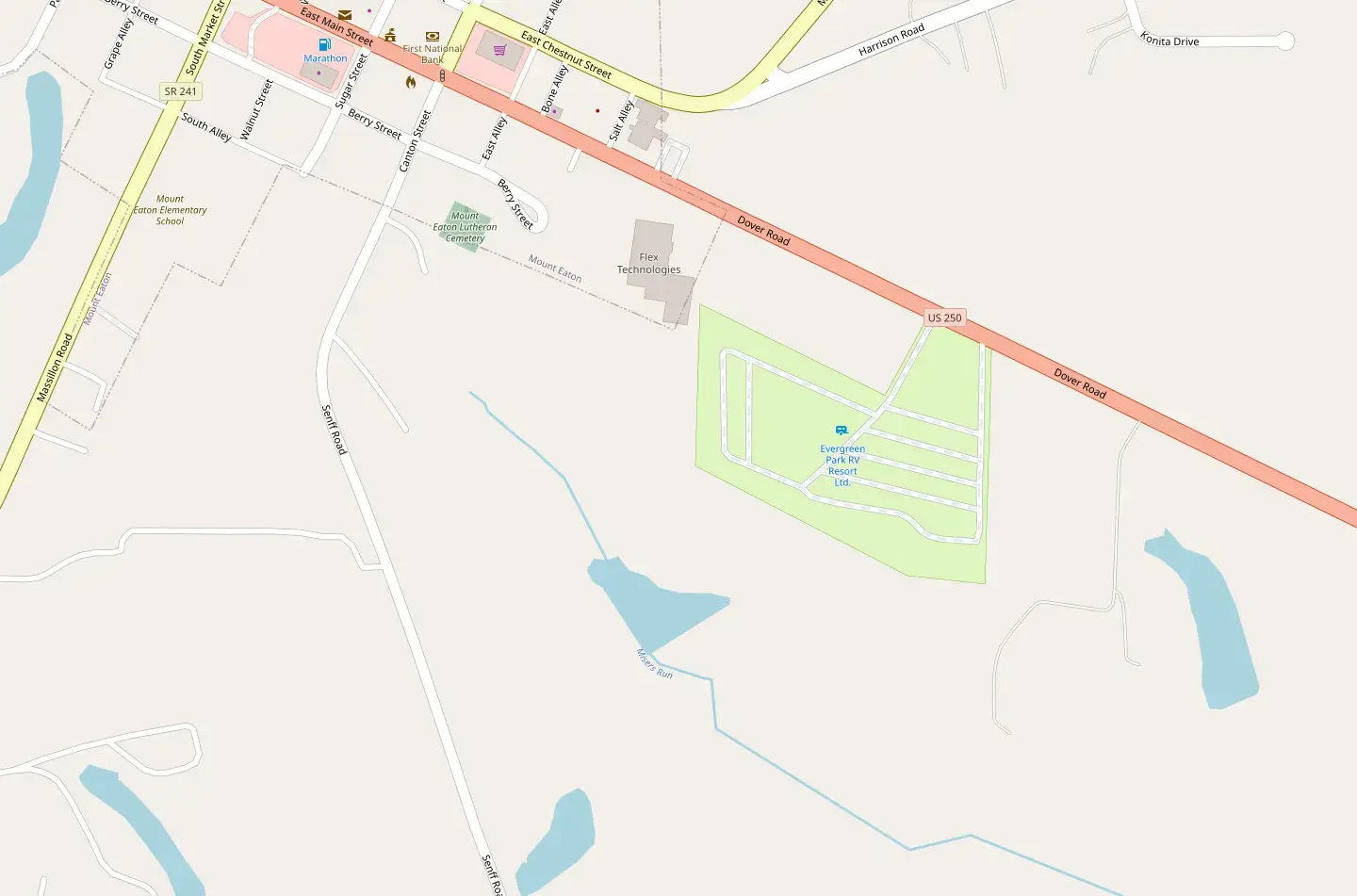 Evergreen Rv Map Evergreen Park RV Resort in Dundee, United States of America (2026 ...