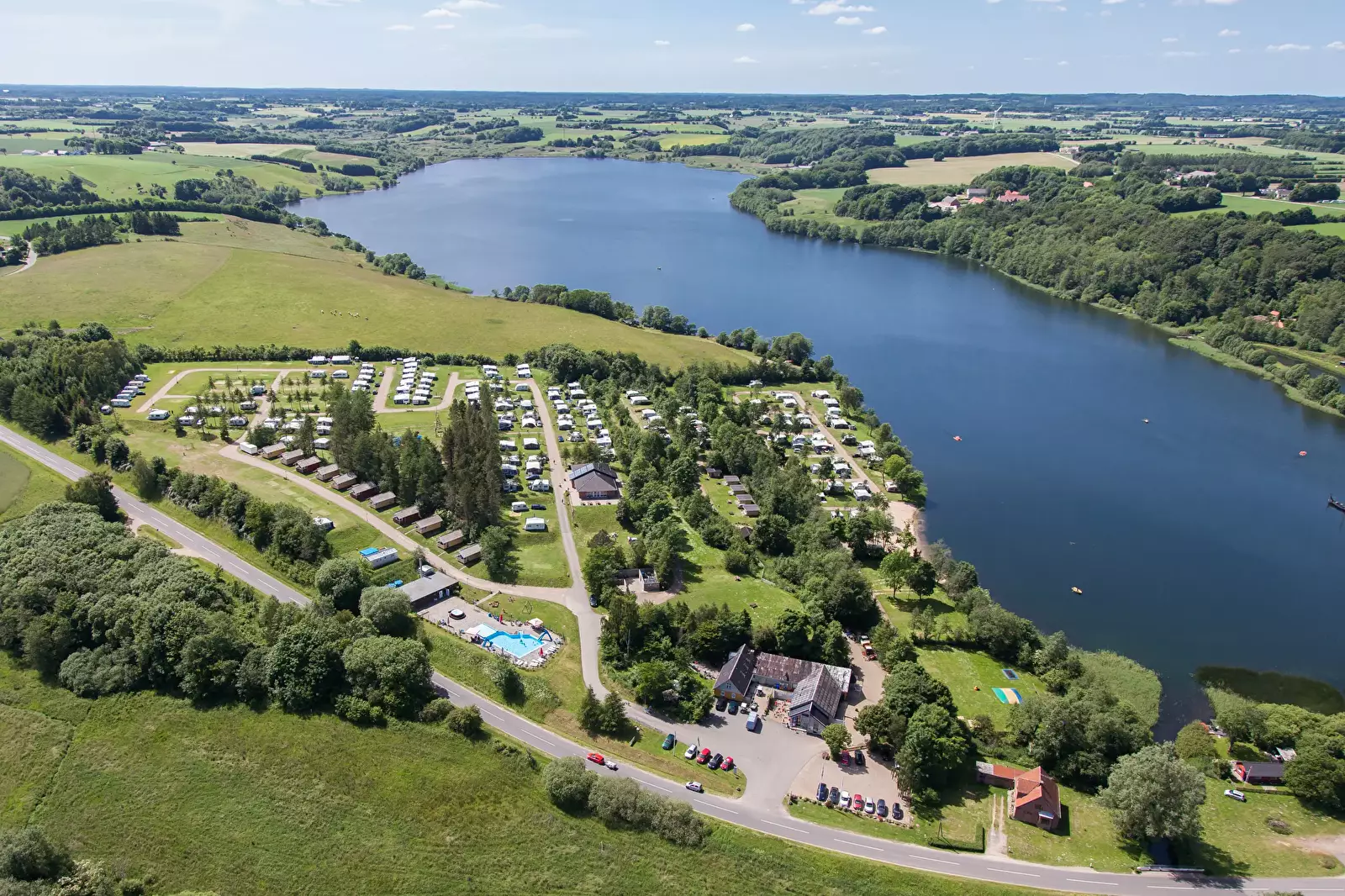Pohled Fårup Sø Camping Ved Jelling