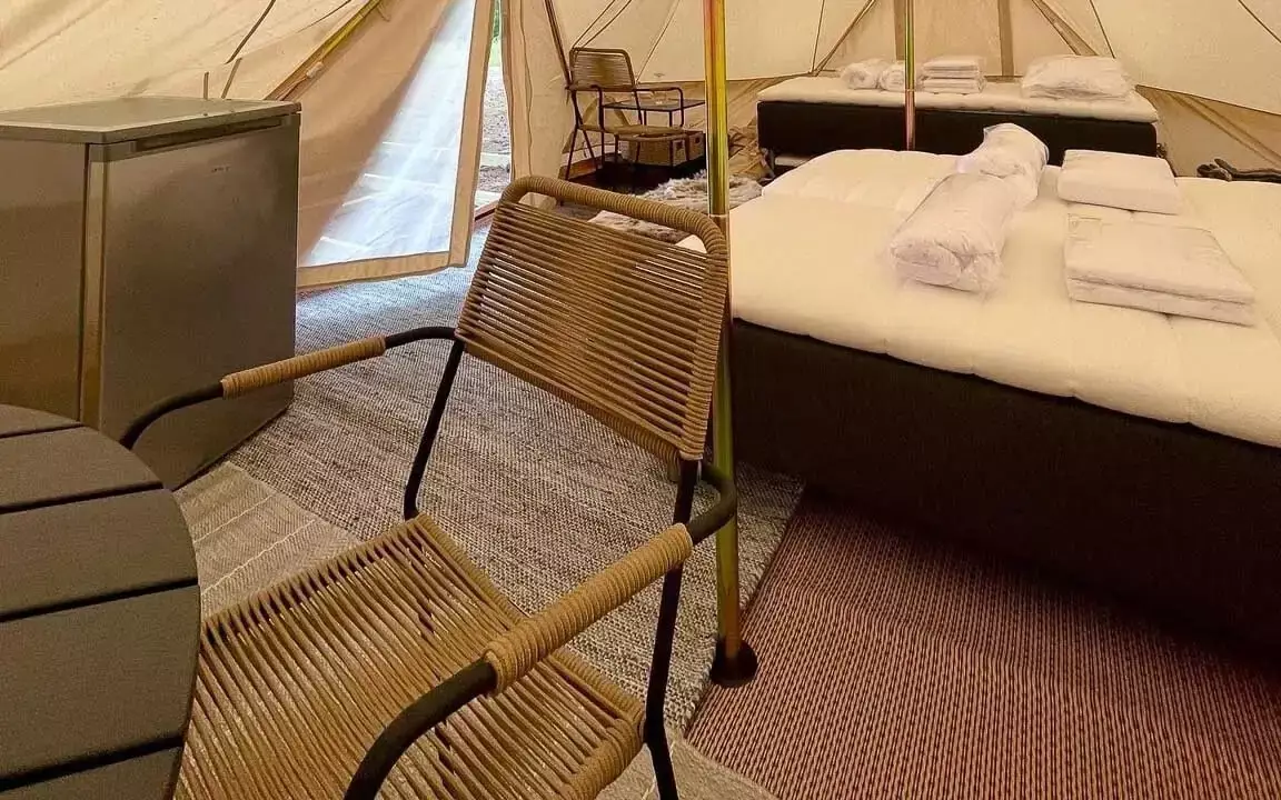Interior tent First Camp Ansia – Lycksele