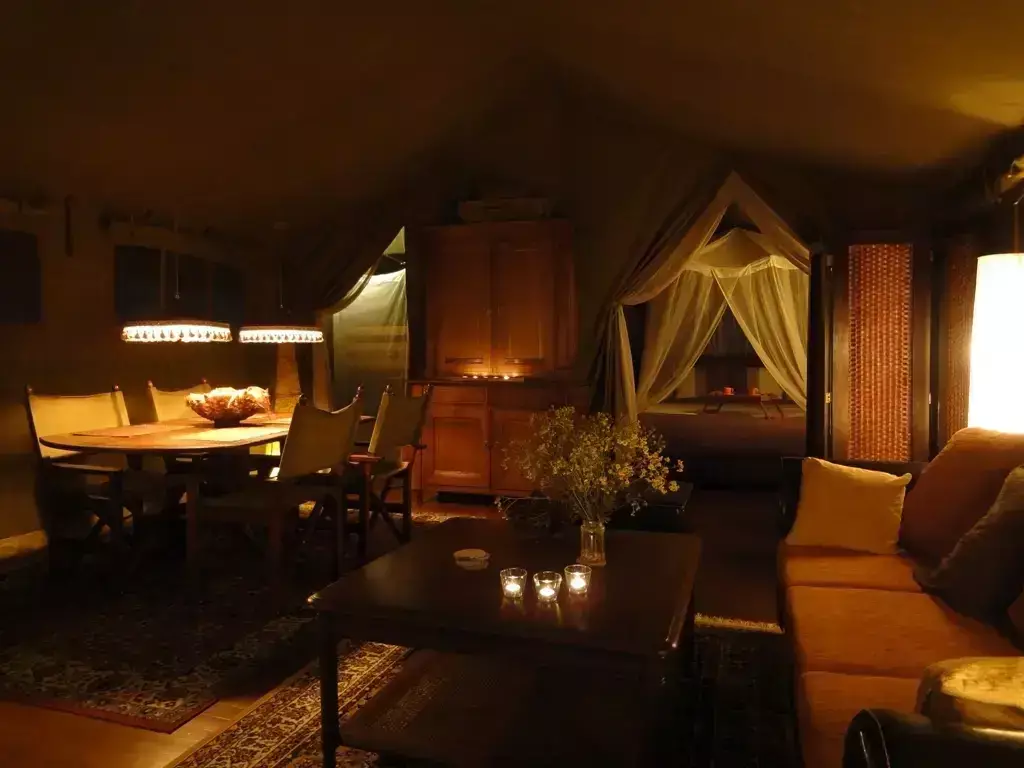 Interiér ubytování Glamping Domaine La Douce France