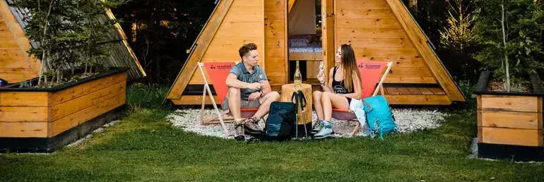 Cabin Glamping Forest Edge