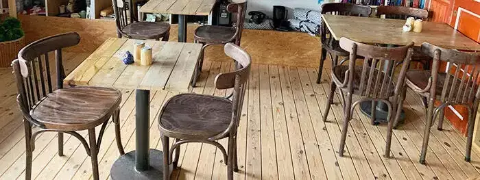 Kavárna restaurace bar Hjarbæk Fjord Camping