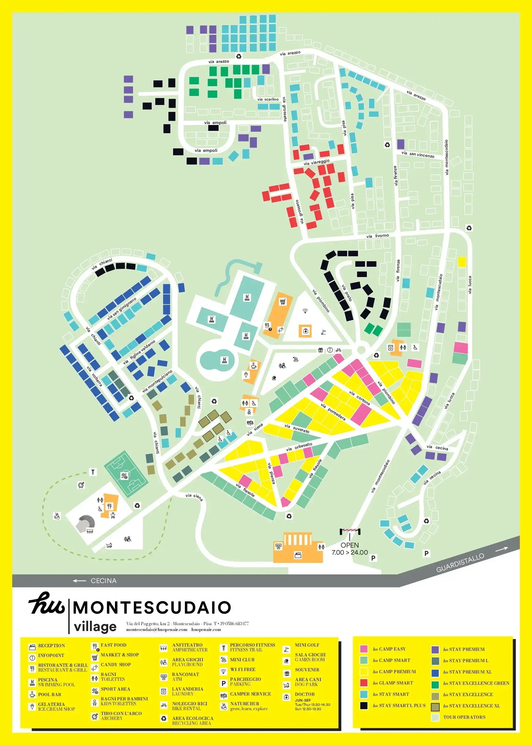 Plattegrond HU Montescudaio Village