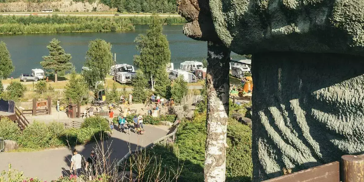 Aussicht Hunderfossen Camping