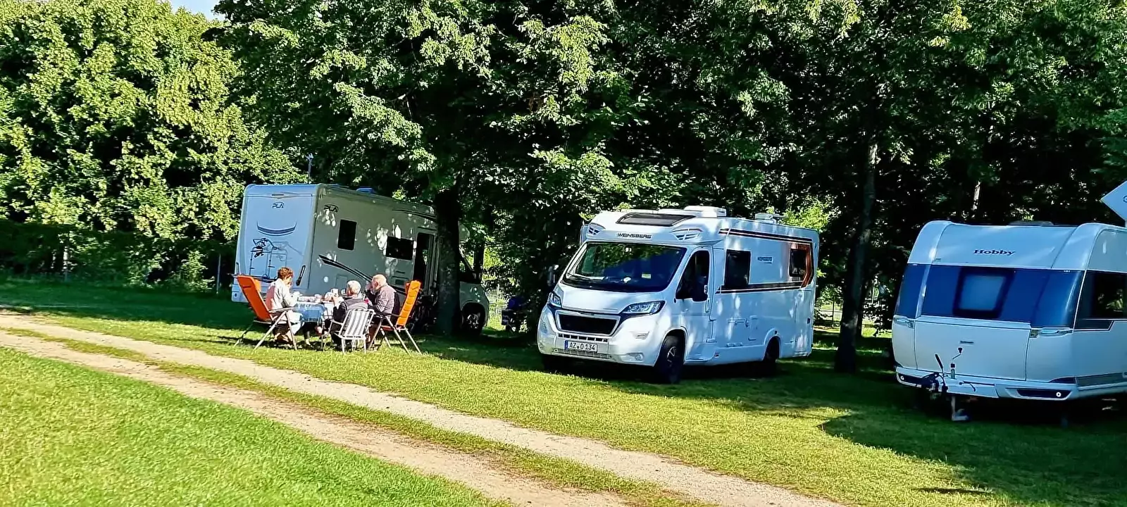 Campervan pitch Kaunas Lake Camping