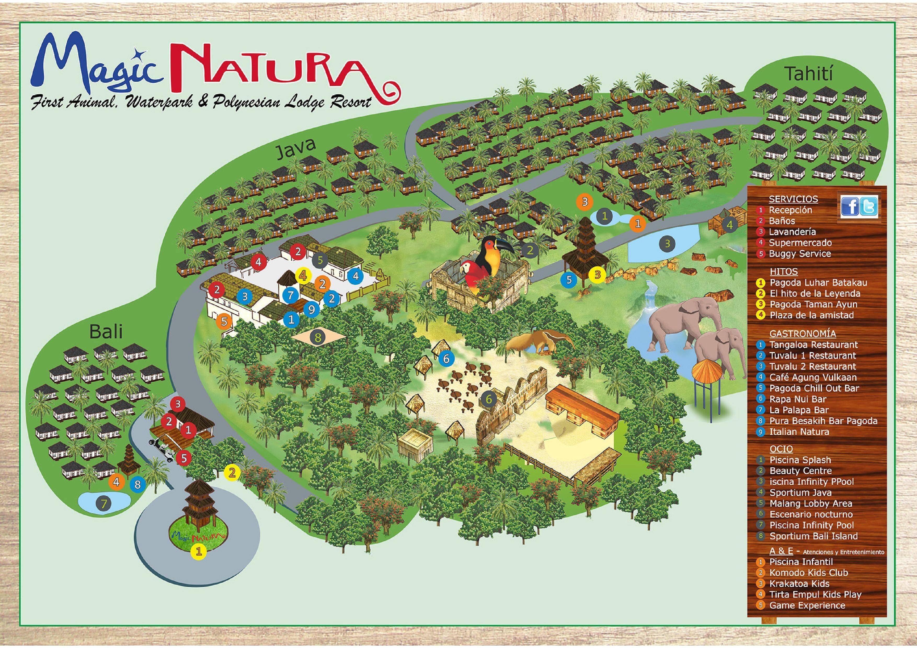 Magic Natura Animal Water Park Polynesian Lodge Resort In Benidorm Spanje Jetcamp Com