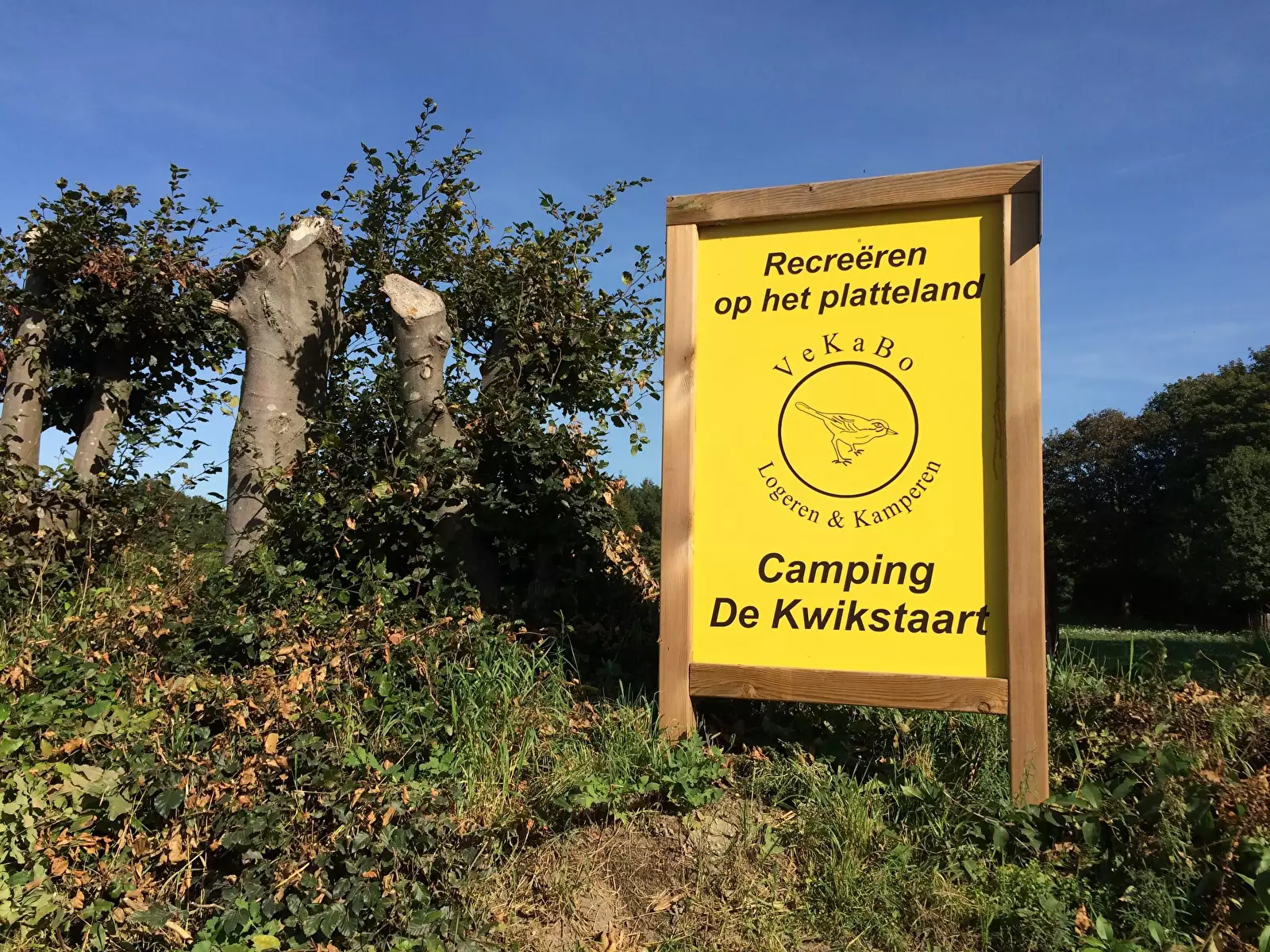 Entree Minicamping de Kwikstaart