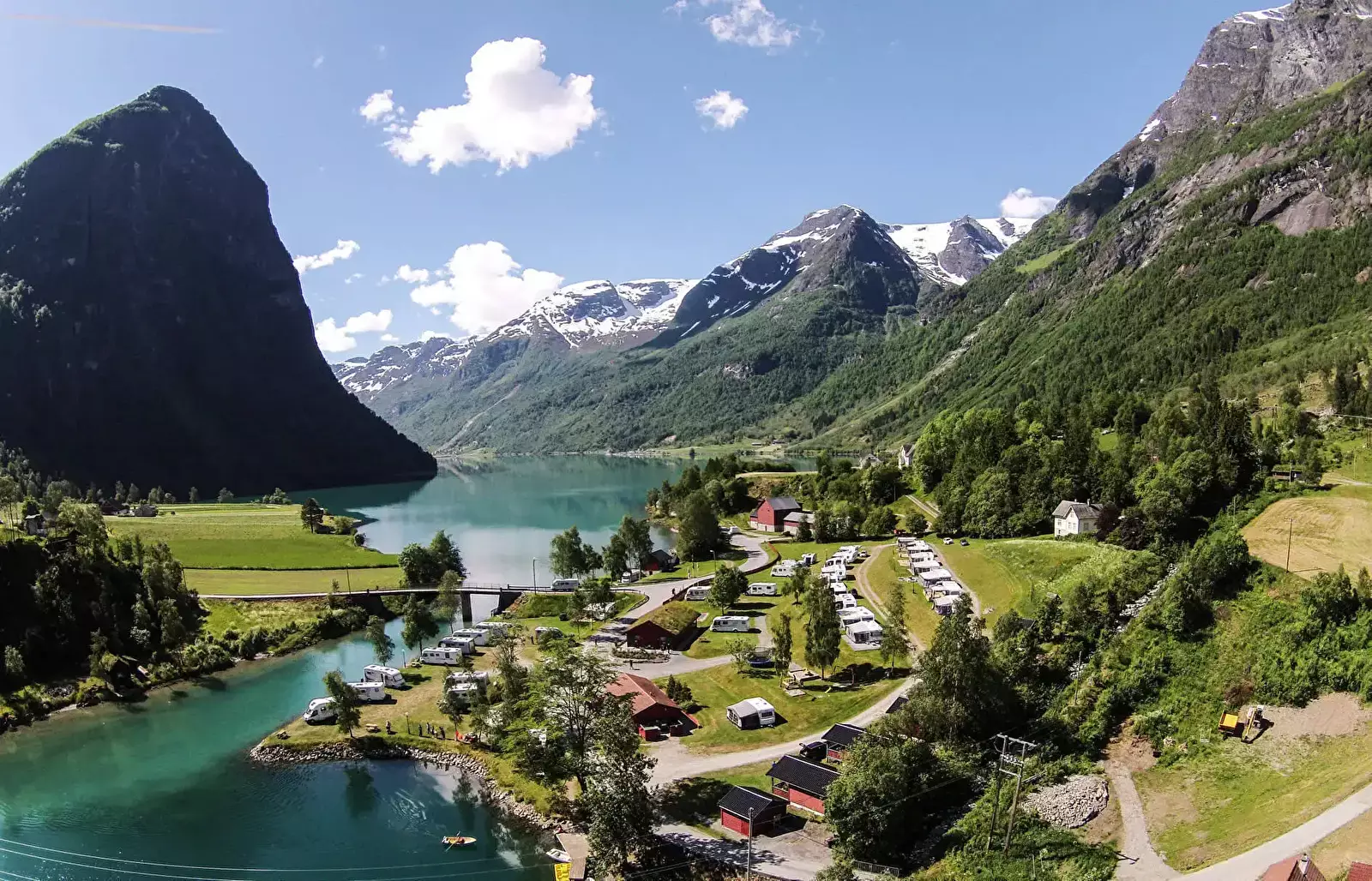 Aussicht Oldevatn Camping