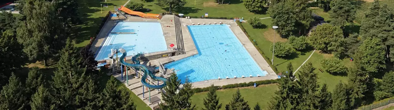 Aussicht Piscine Camping