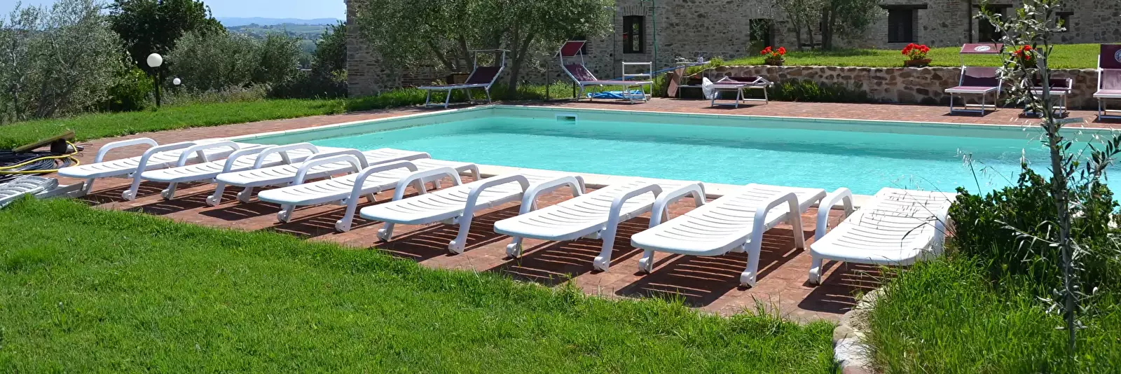 Swimming pool Rustic Campsite at Perugia Farmhouse