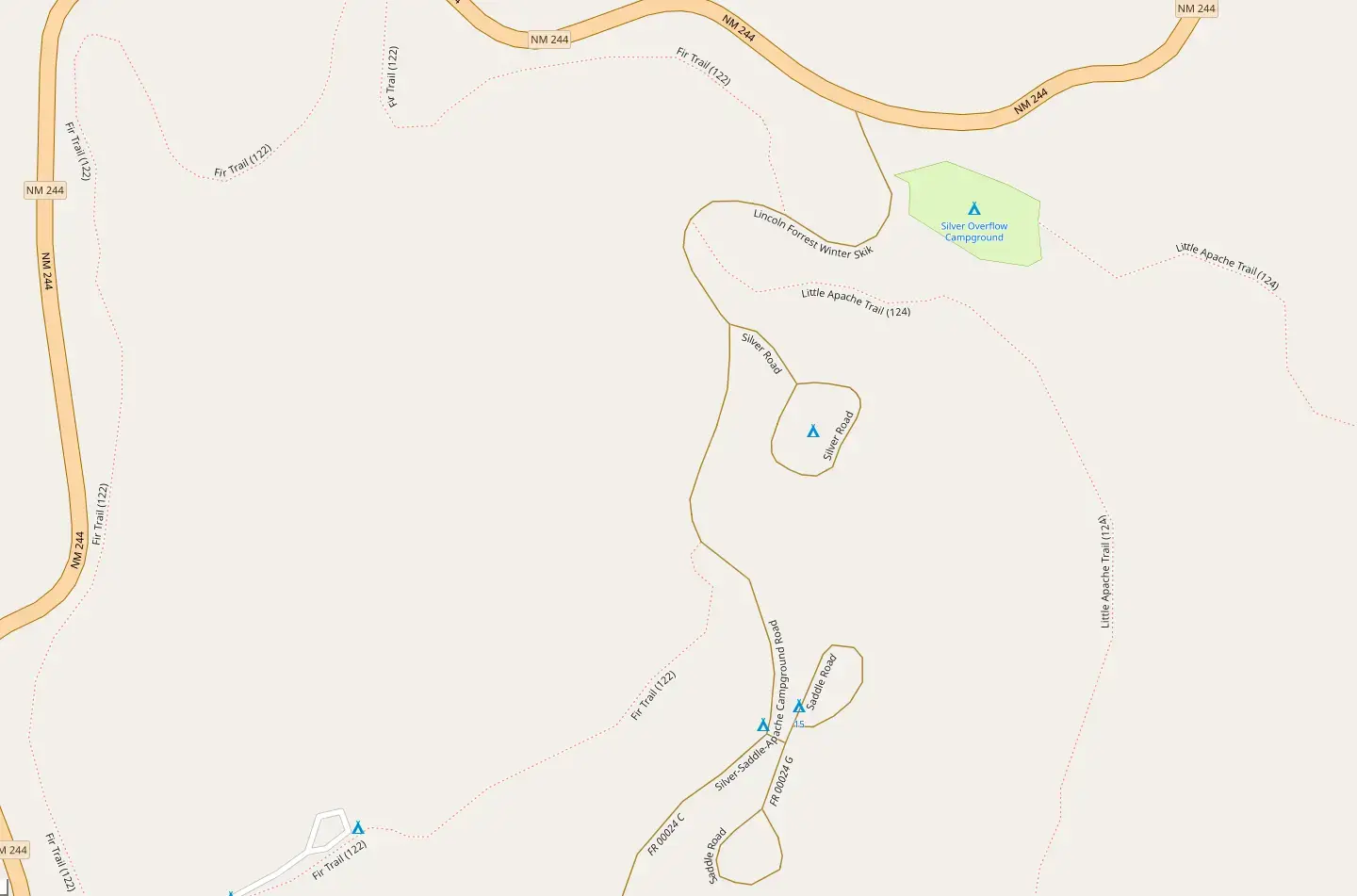 Silver Campground In Cloudcroft 2026 All Campgrounds Vacation Silver Campground Map 800023.webp