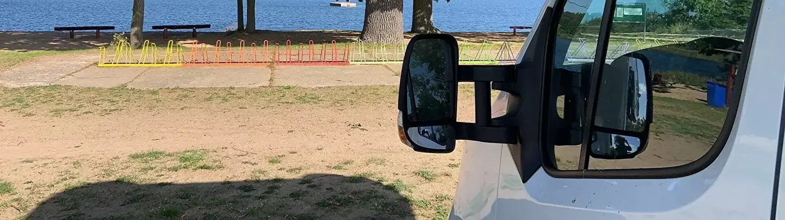 Plads til autocamper Strandbad and Camping Oderbruch am Baggersee Gusow