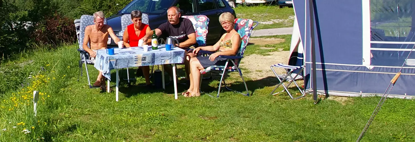 Tent Terrassen Camping Traisen
