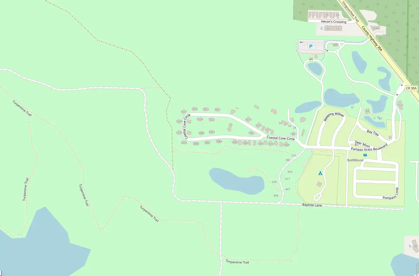 Topsail Hill Preserve State Park Cabin Loop in Santa Rosa Beach, United ...
