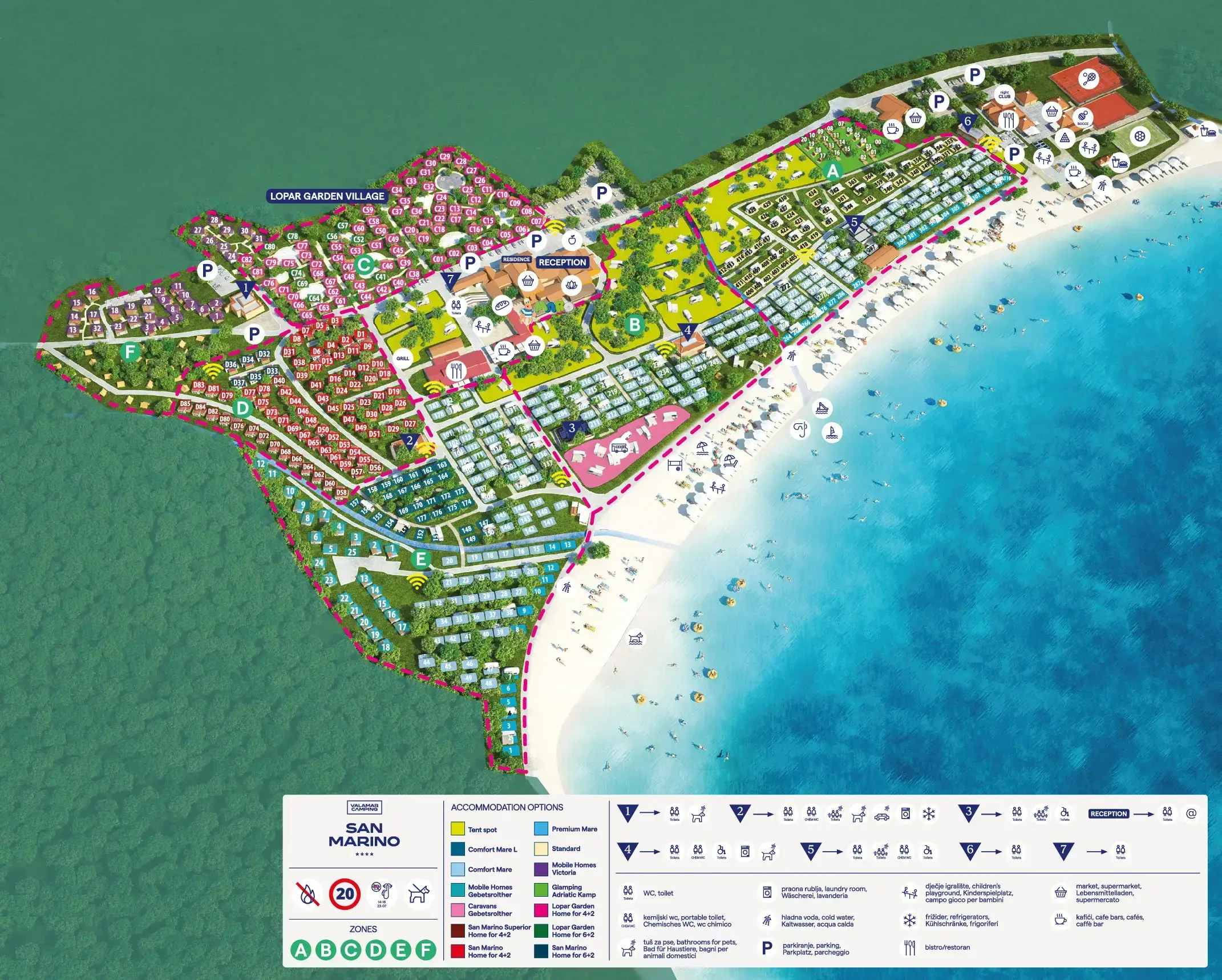 Valamar Camping San Marino in Lopar, Croatia (2026) | All campings on  JetCamp.com