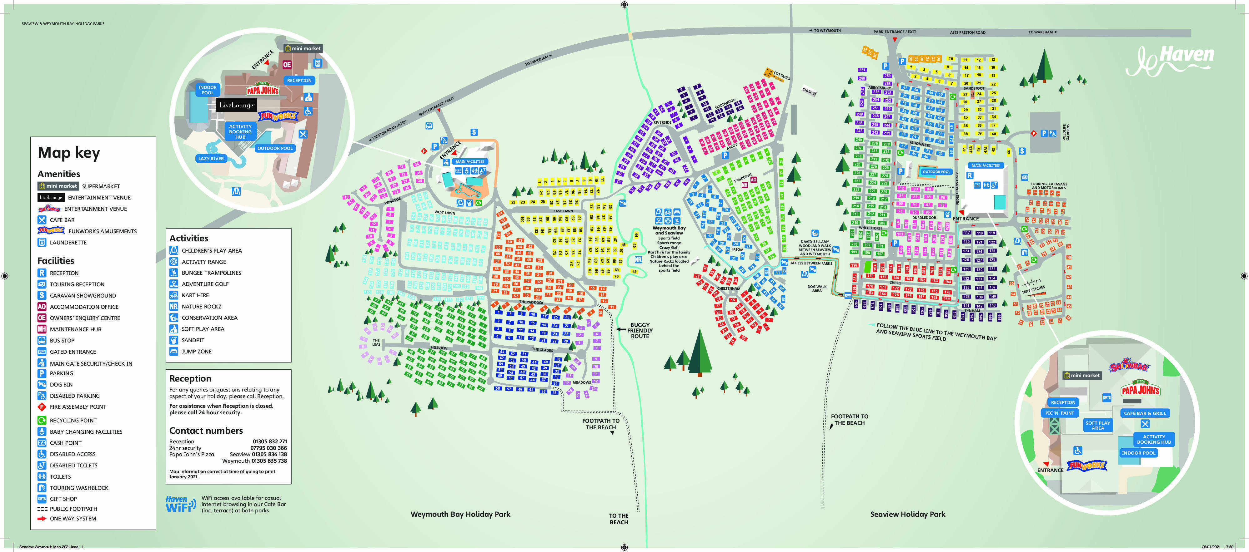 Weymouth Bay Site Map Weymouth Bay Holiday Park - Haven In Weymouth, Uk | Jetcamp.com